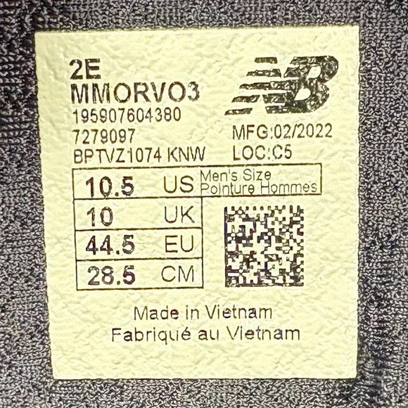 New Balance Fresh Foam X More Blue Mens US Size 10.5 Wide MMORVO3 Running Shoes - Picture 10 of 10